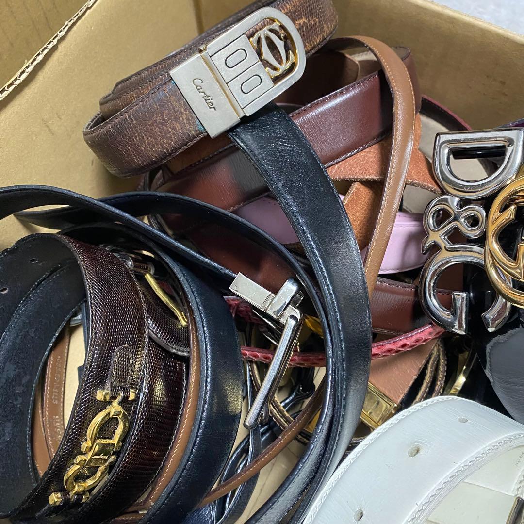 ベルト まとめ セット 本革 レザー メンズ レディース ブランド 大量