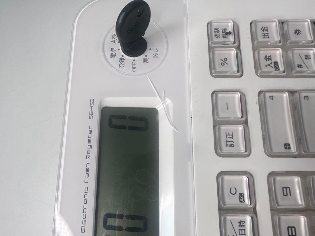 カシオ電子レジスター　SE-G2-WE