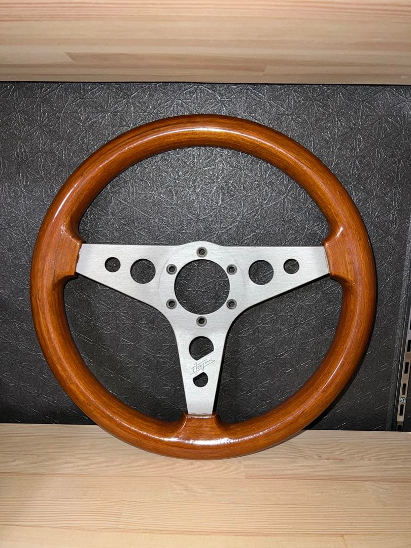 amigoui ITALY ウッドステアリング 当時モノ　モモ　ナルディ