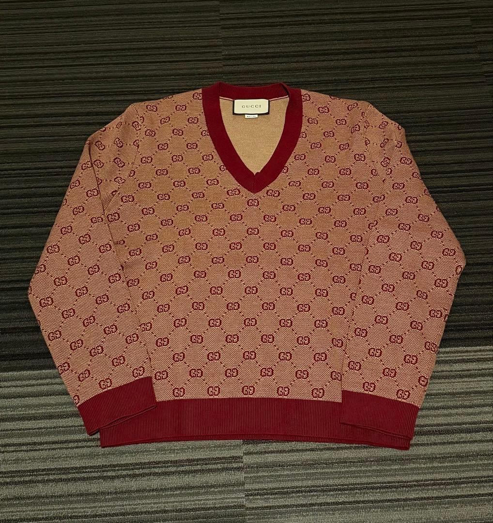 GUCCI 19ss グッチ GG柄 総柄 ニット ミケーレ期 aw