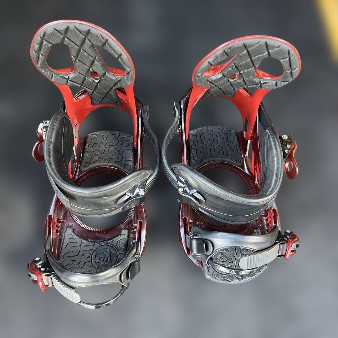 K2 SONIC スノーボード ビンディング レッド　ブラック M