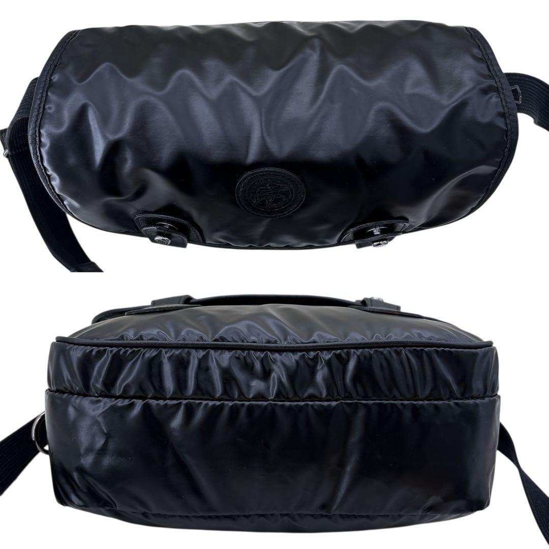 【美品】ハンティングワールド メッセンジャーバッグ サコッシュ バチュークロス