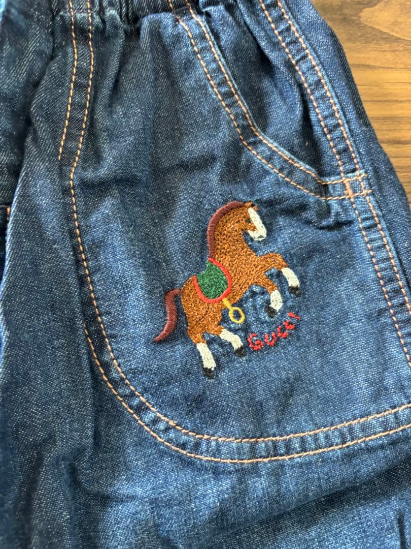 グッチ　ベビーキッズ　デニムパンツ　36M