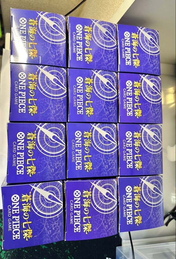ワンピース カードゲーム 蒼海の七賢 12BOXセット新品未開封テープ付きです。