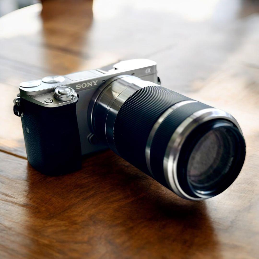 【望遠レンズ付】SONY α6000 シルバー 良品セット✨即撮影OK・安心発送