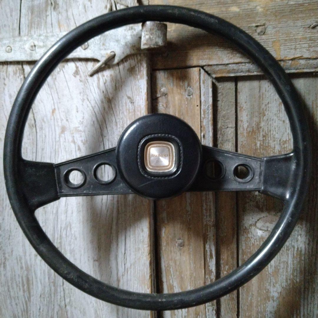 ◆スズキ ジムニー SJ30 純正ハンドル ステアリング 当時物