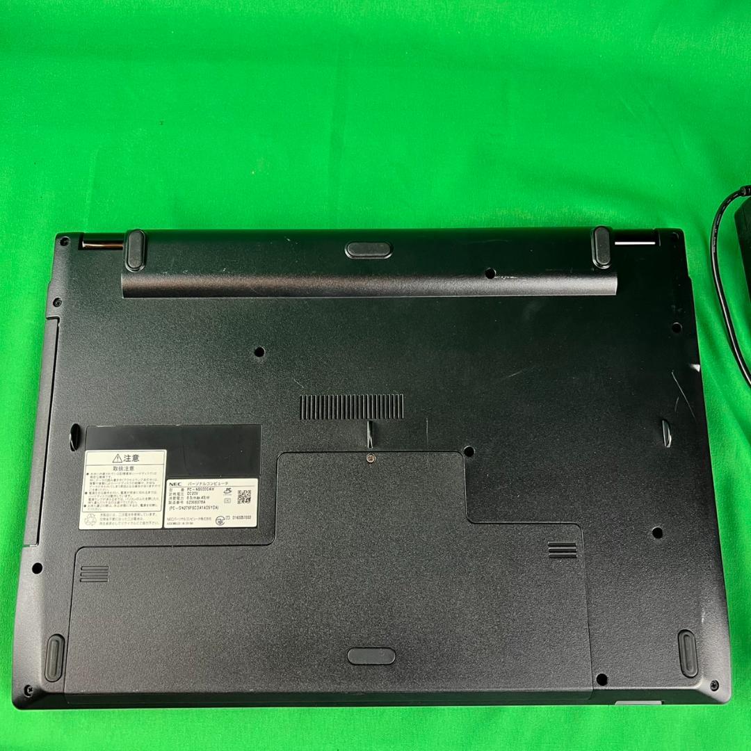 NEC　ノートパソコン　NS600/G　windows10　初期化済み