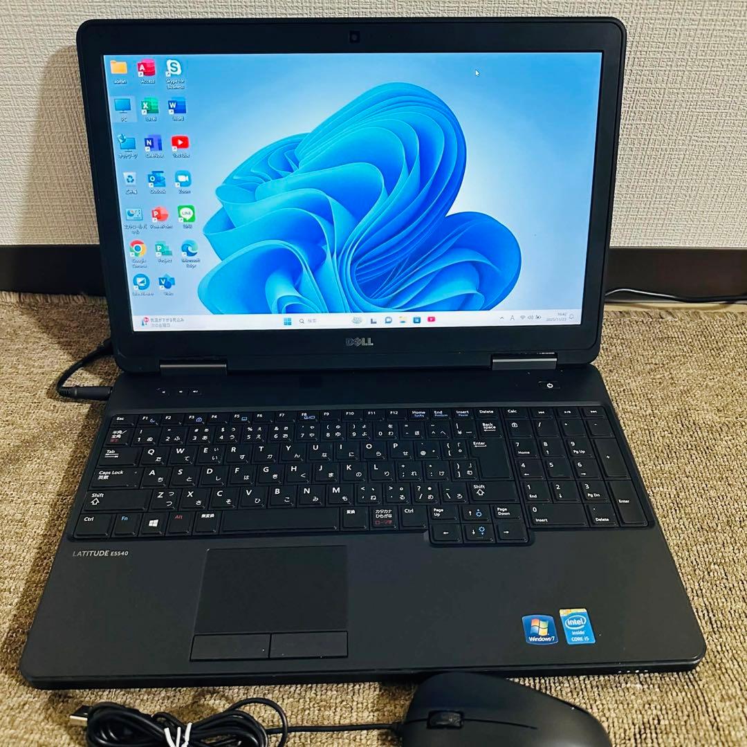 S189 Dellノートパソコンi5メモリ8G高速Windows11オフィス付き
