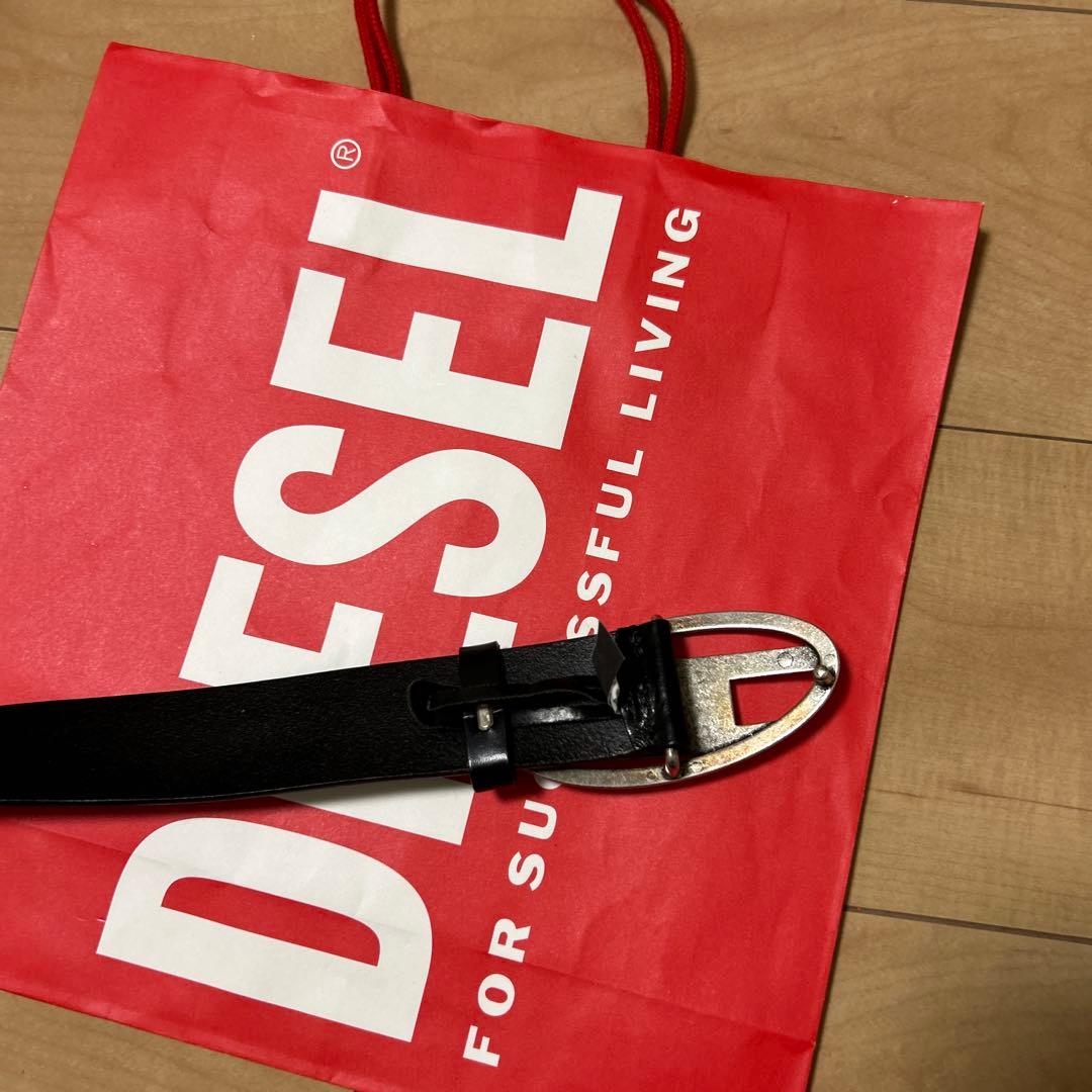 DIESEL 黒レザーベルト