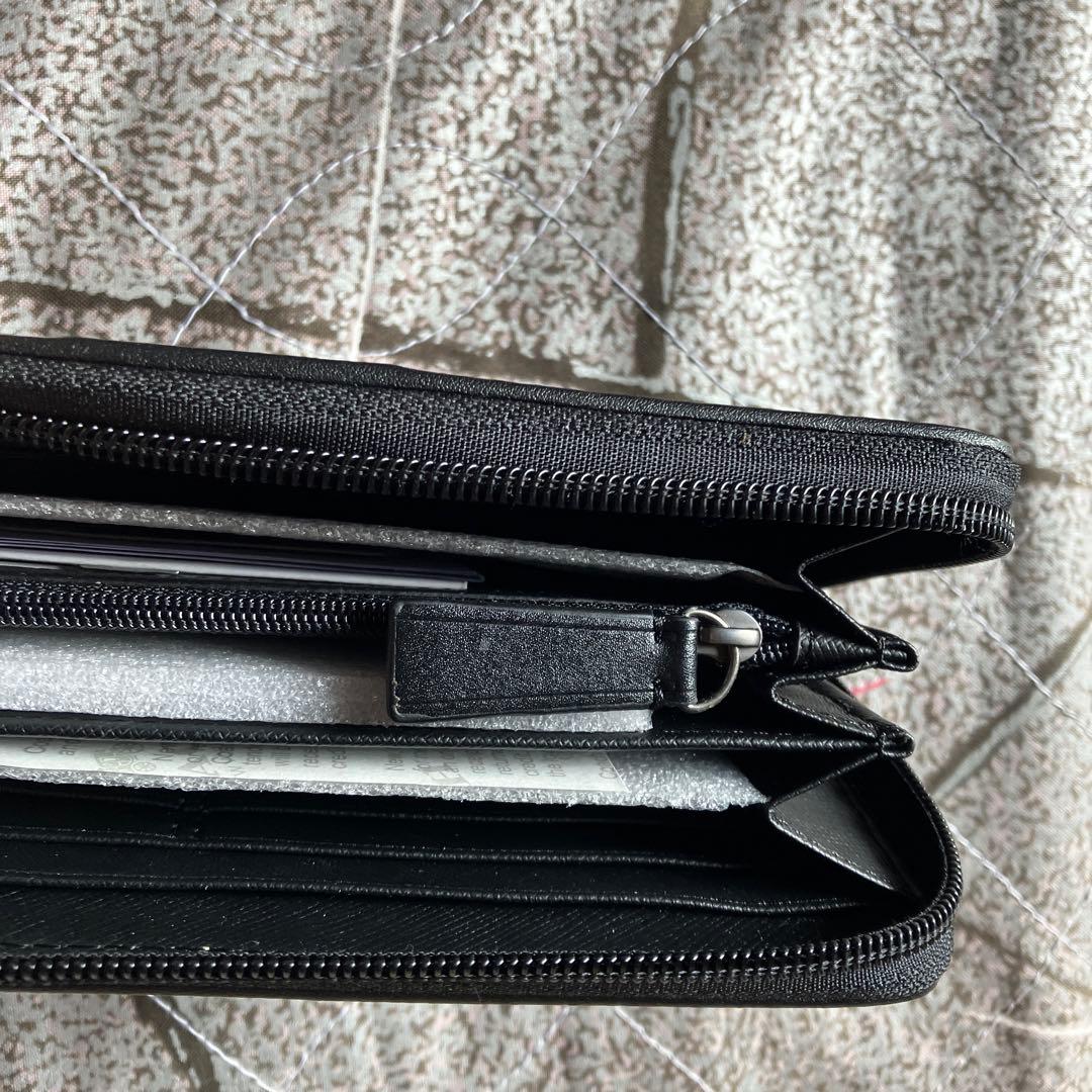 coach メンズ　迷彩柄 ラウンドファスナー長財布