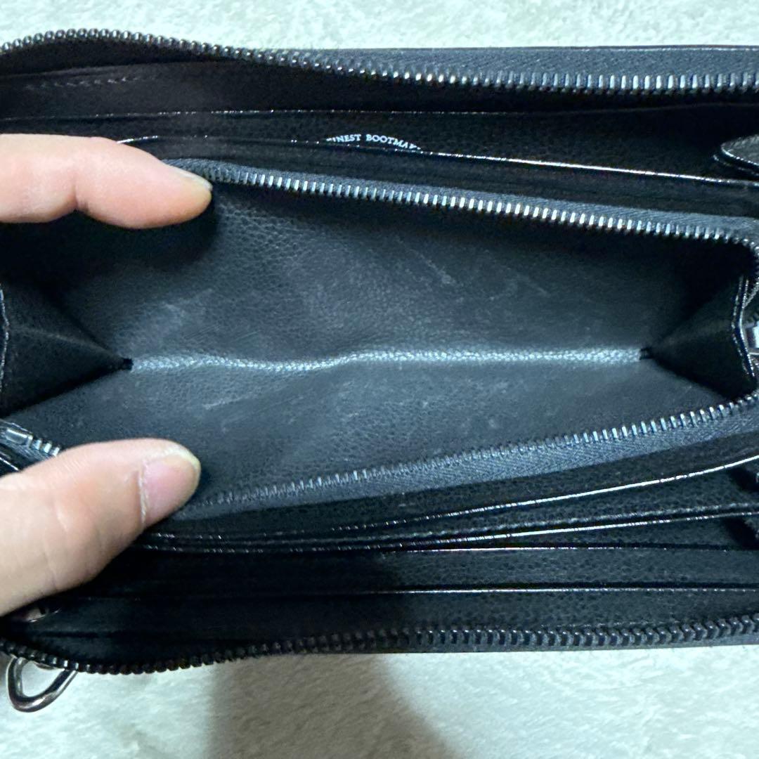 foot the coacher ブラック長財布