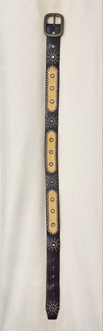 ⭐️HTC⭐️オーバルスティングレイ⭐️ダークブラウンレザー&クリアストーン⭐️30