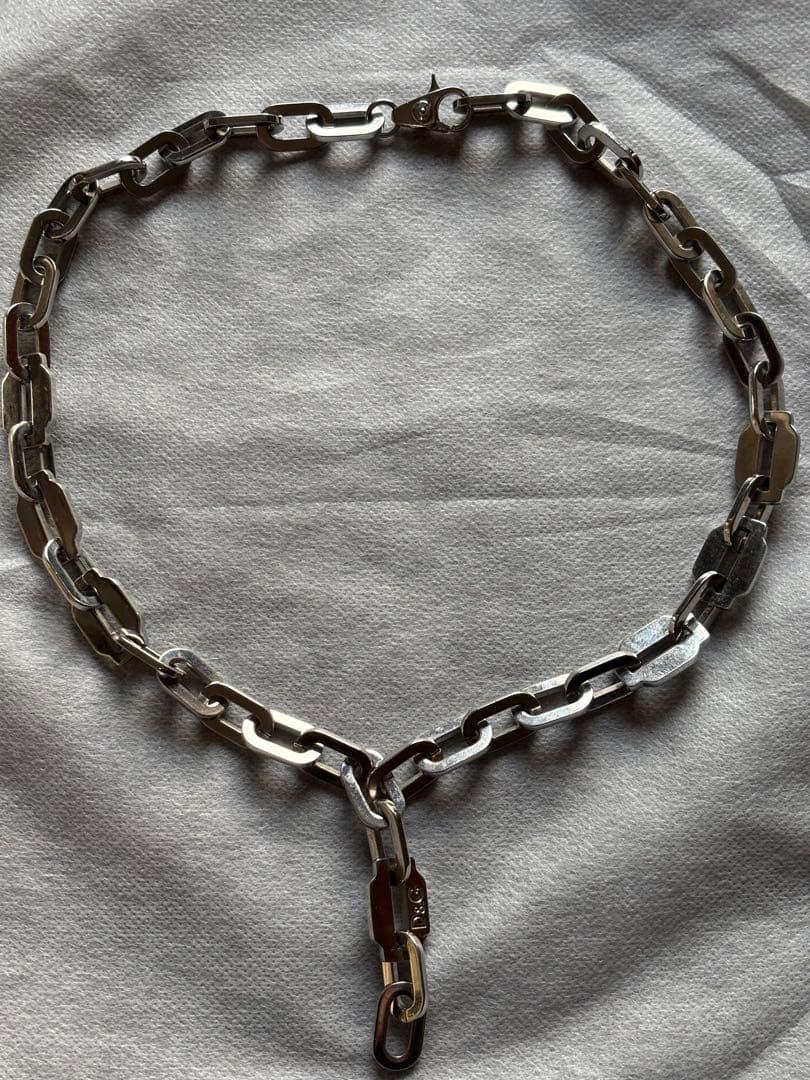 dolce&gabbana メンズ　ネックレス　チェーン　シルバー