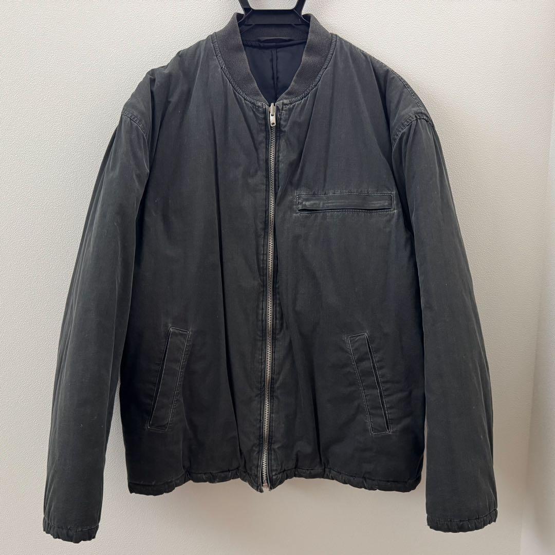 コムデギャルソン　ダークグレー ジップアップジャケット