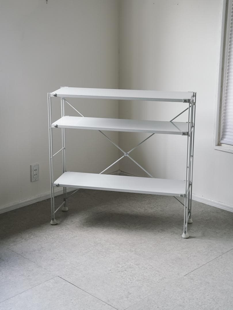 無印良品/muji ユニットシェルフ/ 棚 グレー インダストリアル