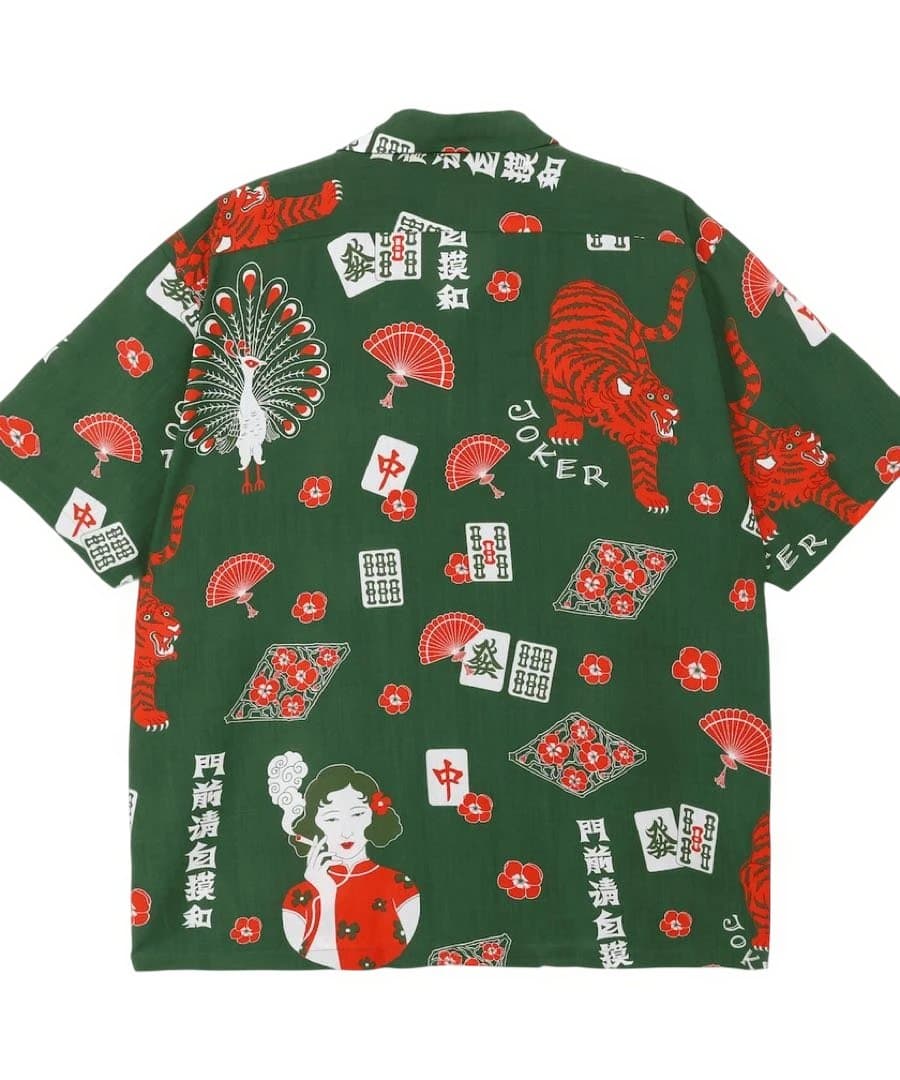 Eanbe 麻雀　アロハシャツ　eanbe