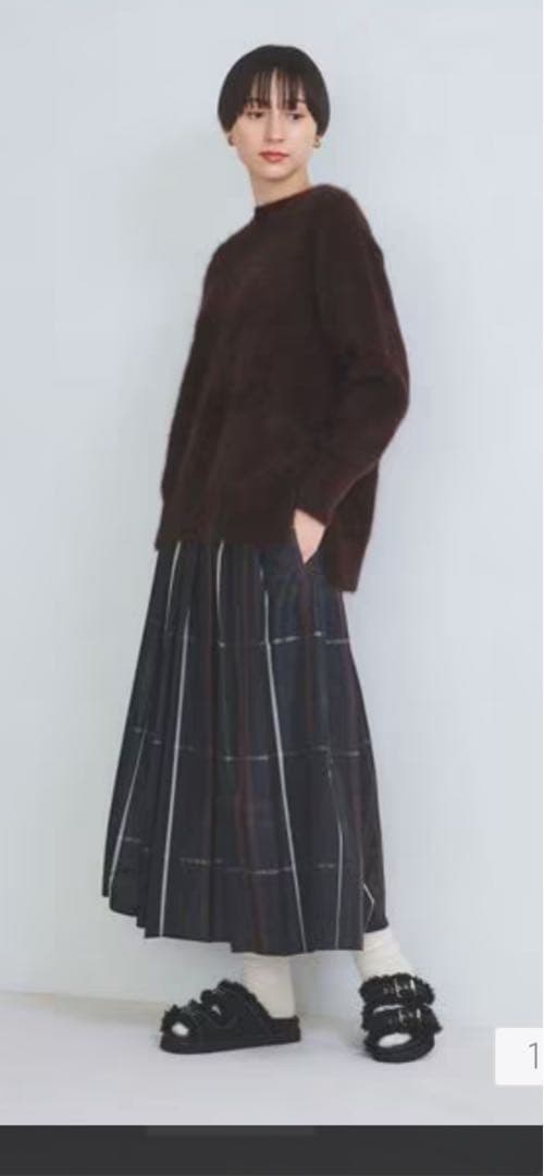 本日のみ価格　ユナイテッドアローズ　フォックスカシミヤ　クルーネックニット