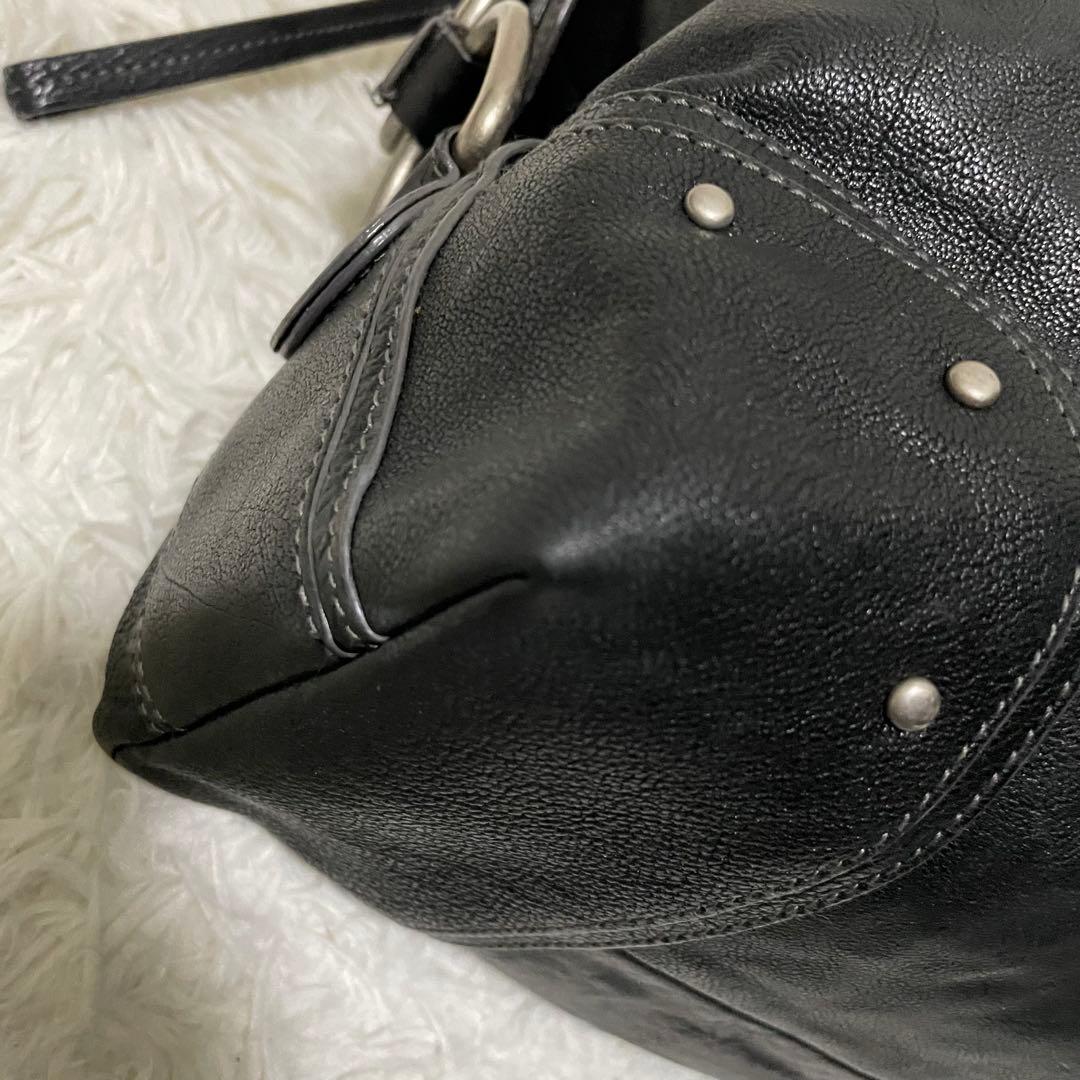 バッグ Vintage Bally Y2K Handbag Black Studs
