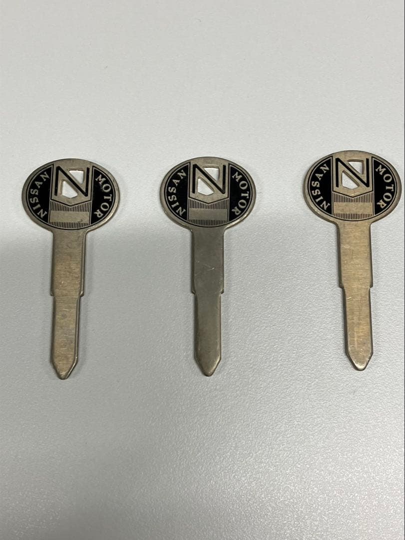 Nissan 鍵 3個セットブランクキー セドリック グロリア ダットサン など