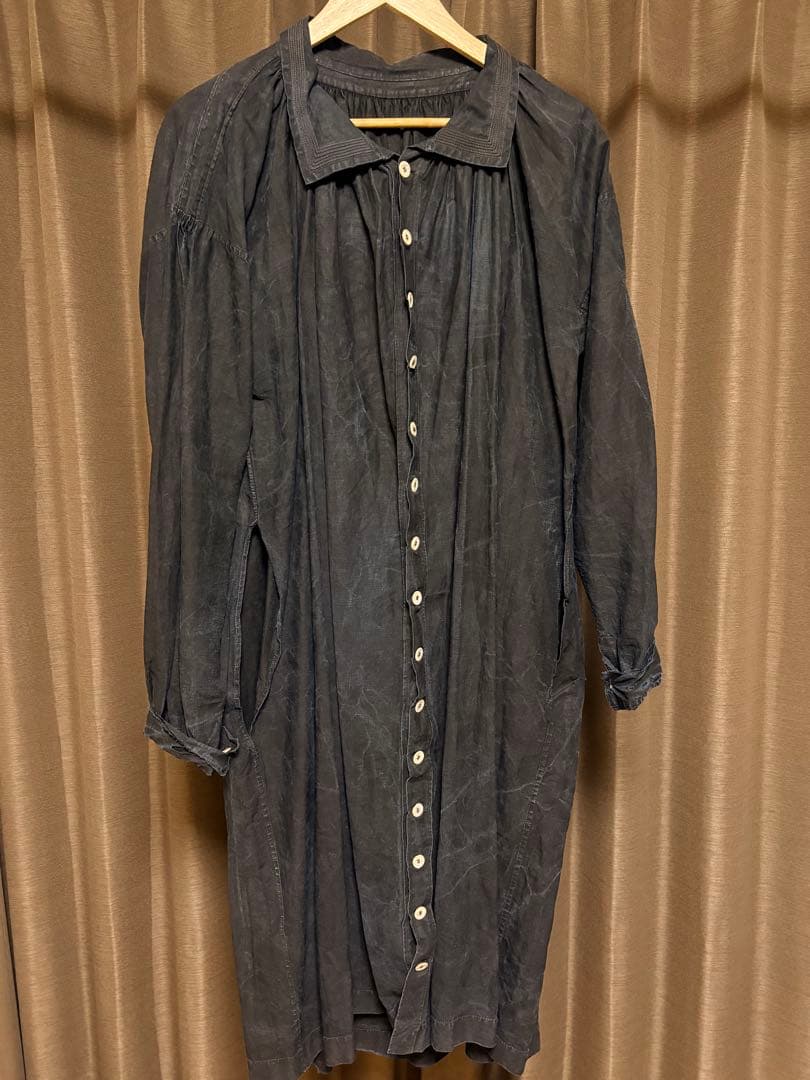 20s 30s インディゴリネン フランス ビンテージ マキニョン ビヨード