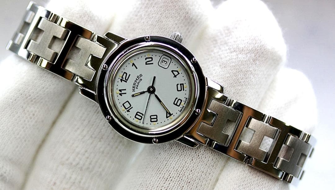 HERMES　CL4.210　WhiteDial　エルメス　クリッパー 040