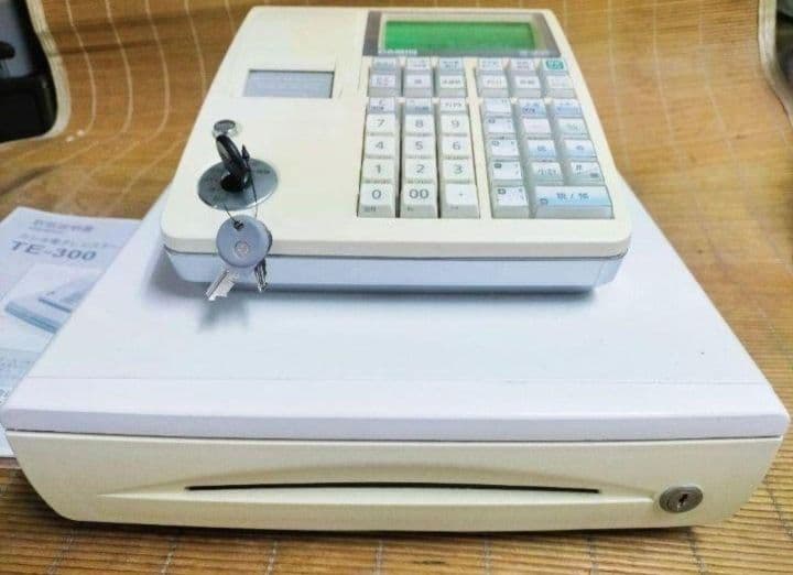 カシオレジスター　TE-300　フル設定無料　 送料無料人気機種　120201