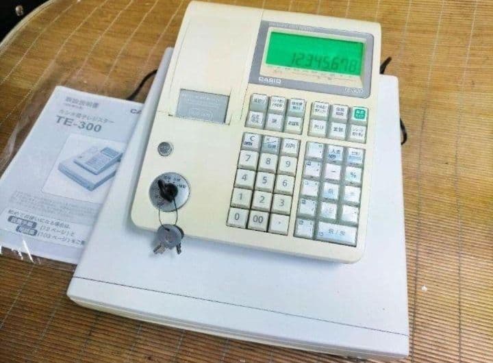 カシオレジスター　TE-300　フル設定無料　 送料無料人気機種　120201