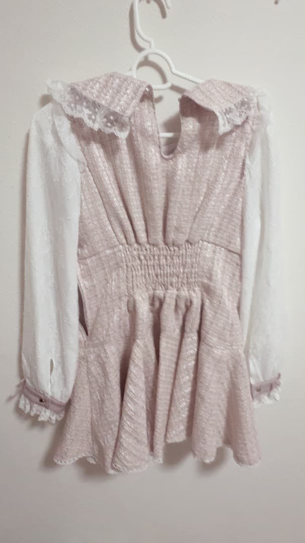 正規品 訳あり リズリサ メッセージリボンツイードセットアップ