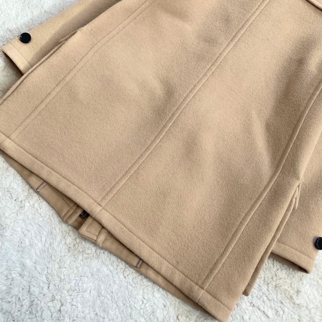 美品✨BURBERRY　ダッフルコート　メガチェック　ベージュ　牛革　三陽商会