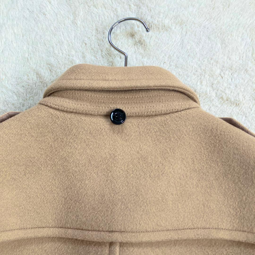 美品✨BURBERRY　ダッフルコート　メガチェック　ベージュ　牛革　三陽商会