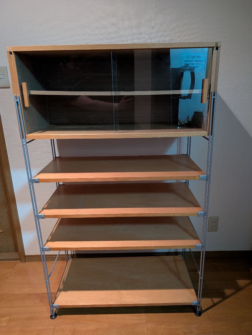 《送料込》無印良品 ユニットシェルフ シェルフ付