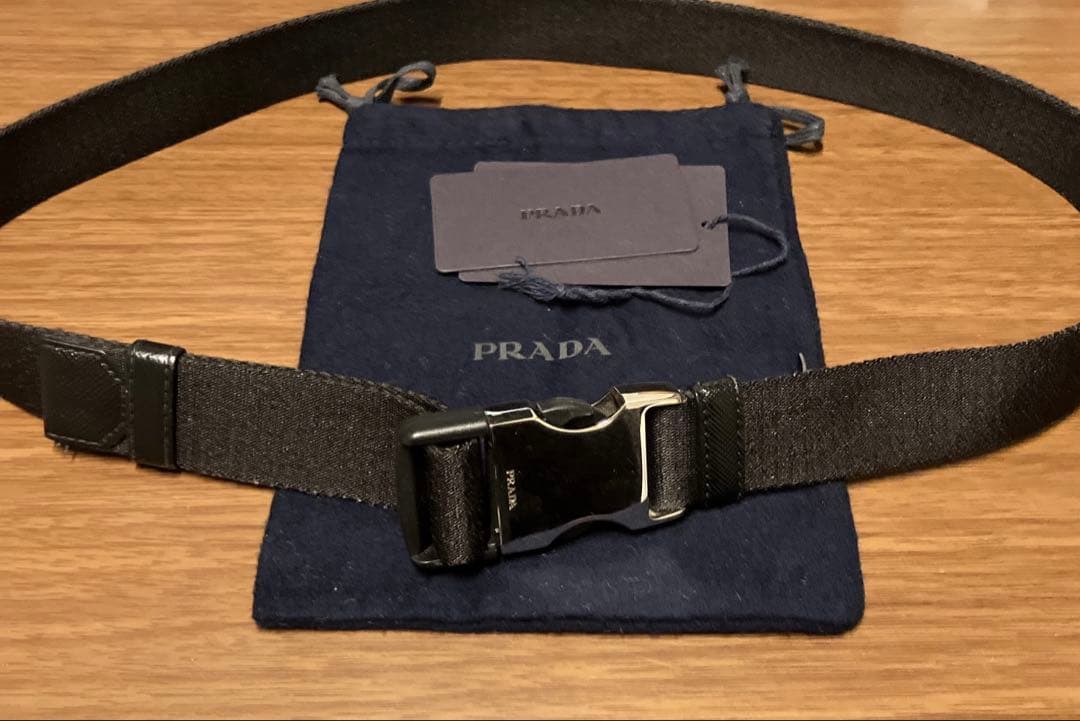 PRADA ベルト 80サイズ ブラック