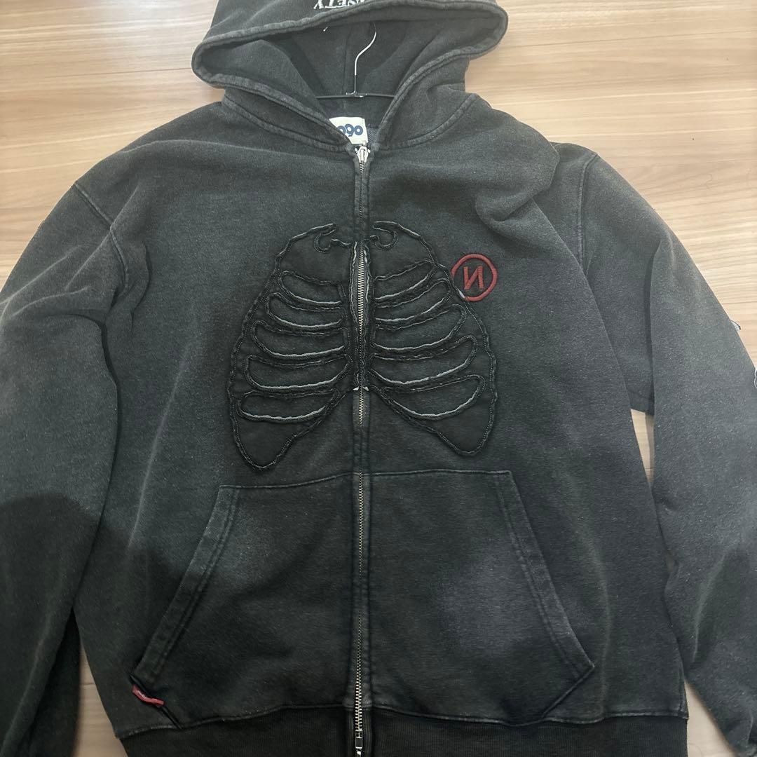 9090 bone zip hoodie Lサイズ