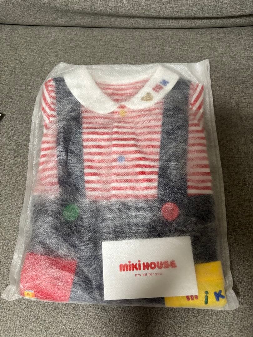 ミキハウス ストライプ サロペット 95cm