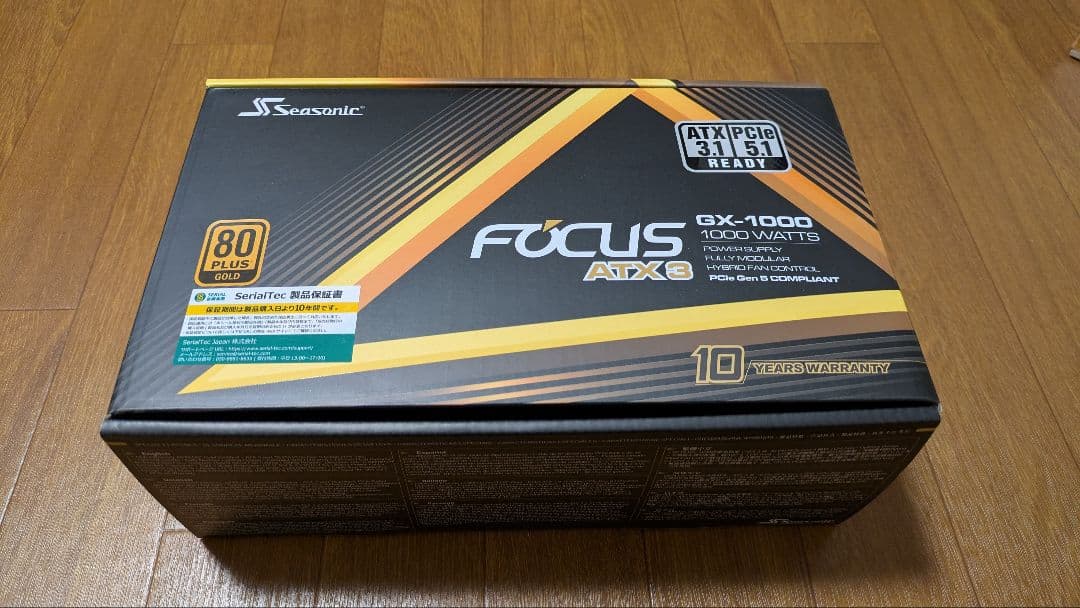 【新品　未使用】Seasonic Focus GX-1000 ATX3 v4