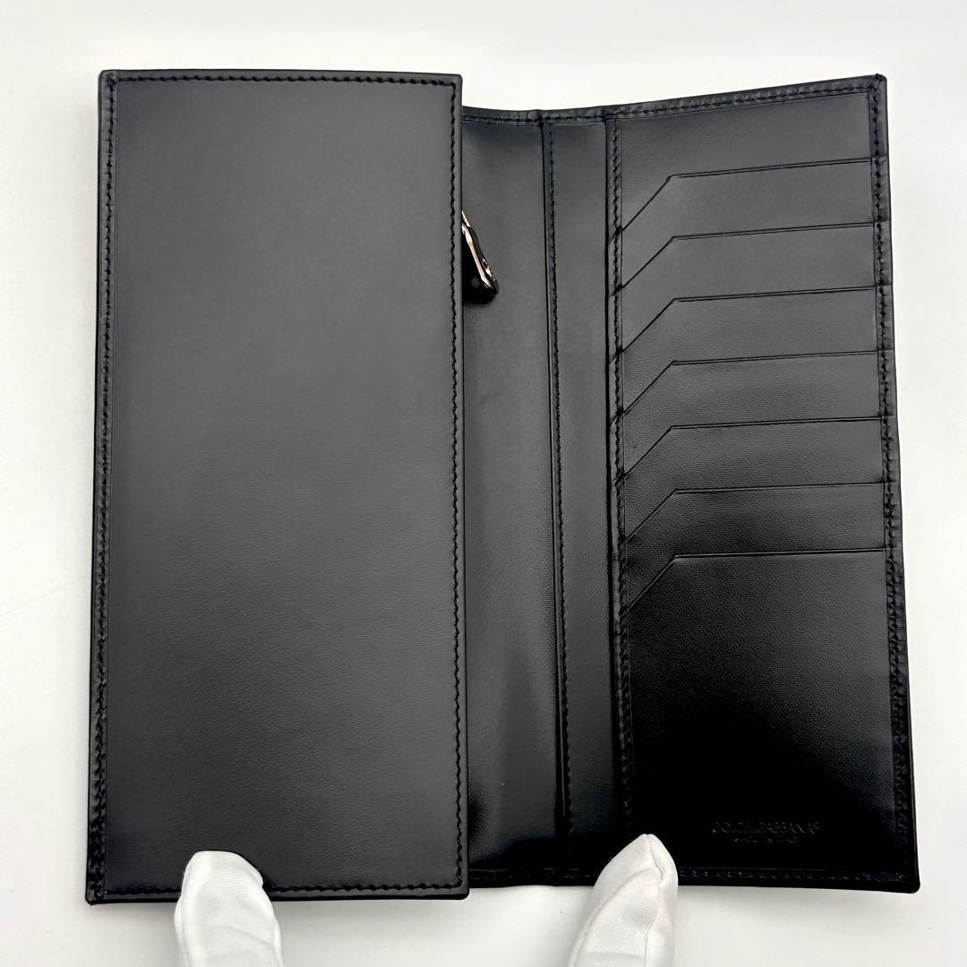 極美品✨ DOLCE & GABBANA 長財布 ブラック レザー ドルガバ