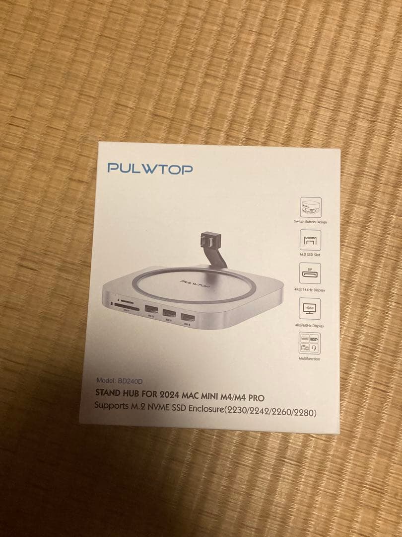 PULWTOP USB C ハブ Mac Mini M4/ M4 Pro