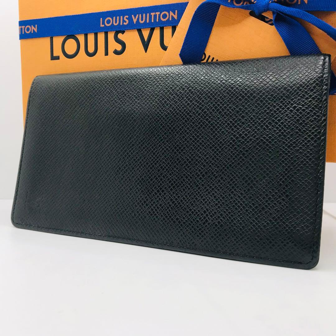 ルイヴィトン✨タイガ ポルトフォイユ ロン 長財布 お札入れ 黒 アルドワーズ