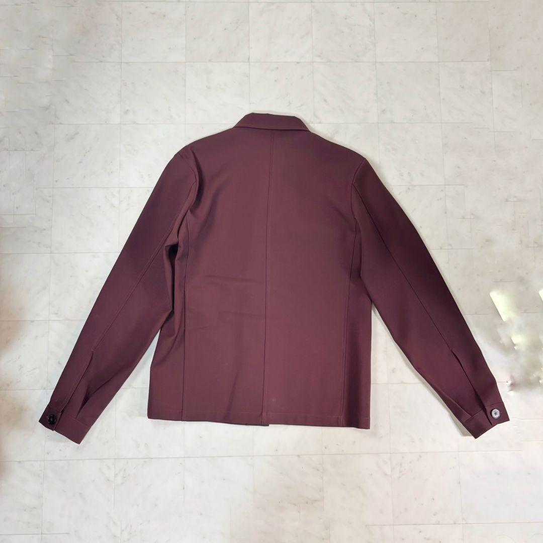 jil sander ジルサンダー】39 ウール　シャツ　ブルゾン　ワインレッド