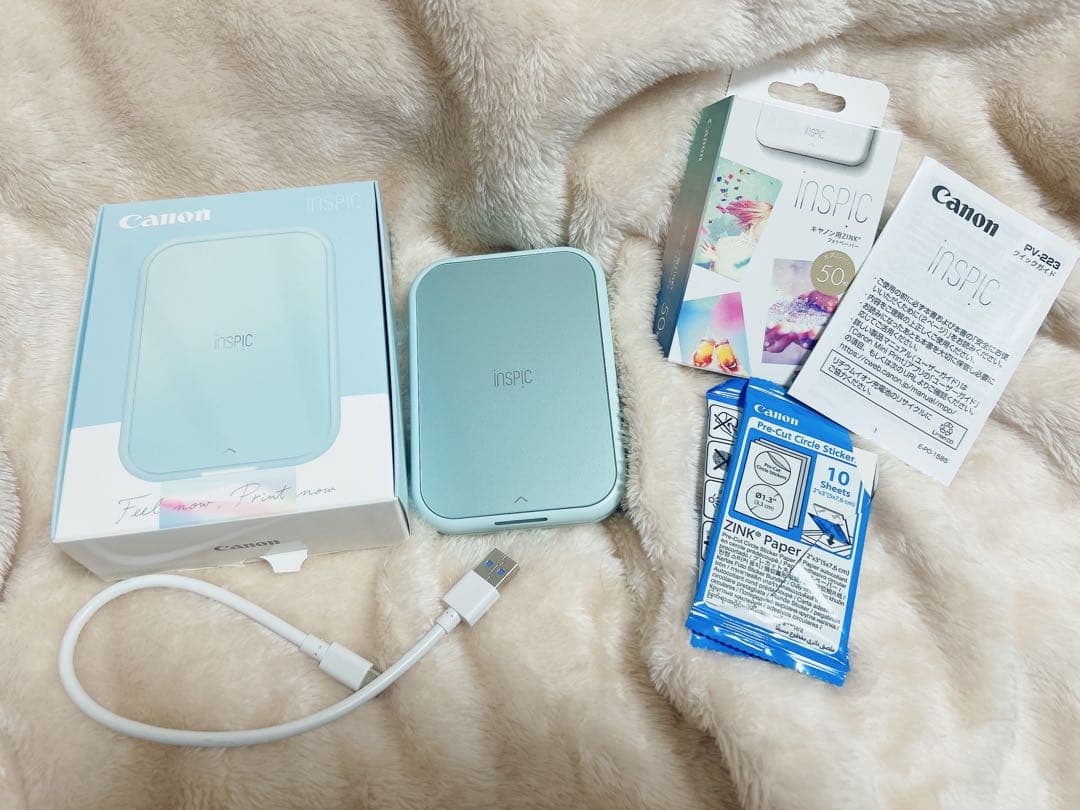 CANON inspic インスピック　シールタイプフォトペーパー付き