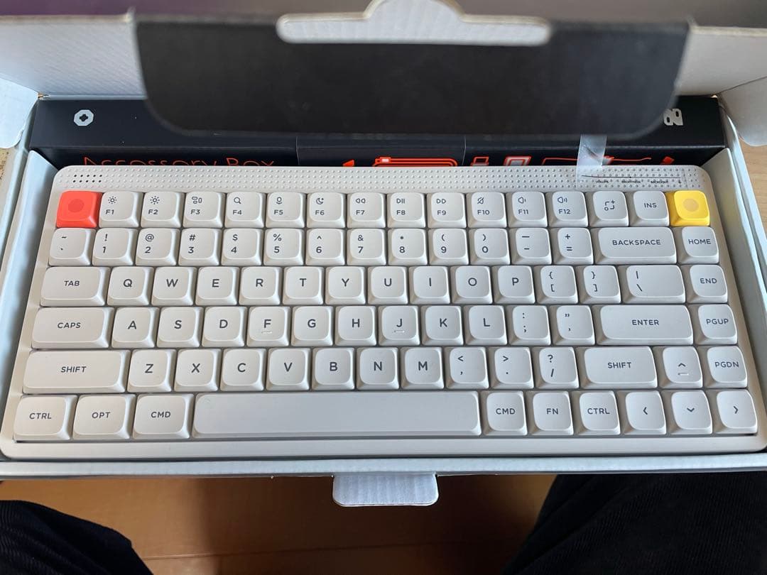 ほぼ未使用　Nuphy Node 75 茶軸