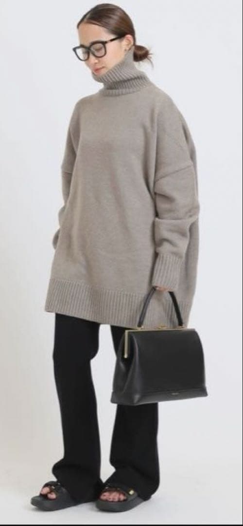 CINOH チノ タートルネックニット ミニドレス オーバーサイズニット 美品