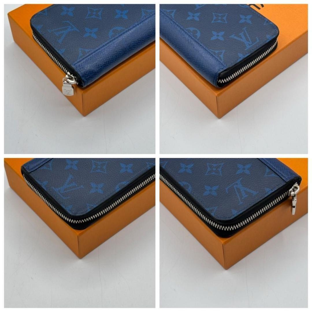 極美品 箱袋付 ルイヴィトン ジッピーウォレット ヴェルティカル タイガラマ 青