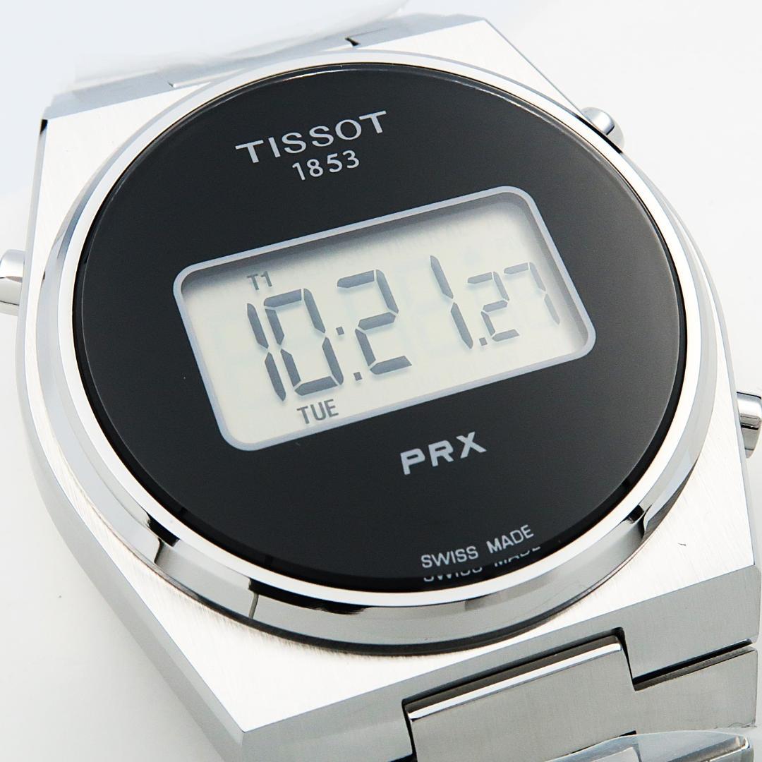 TISSOT ティソ　PRX Digital　デジタル　シルバー＆ブラック