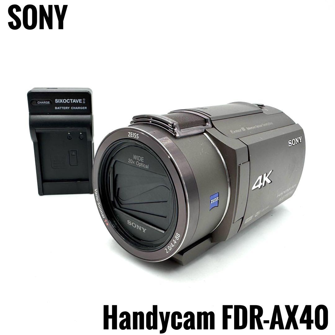 SONY ソニー 4Kビデオカメラ Handycam FDR-AX40