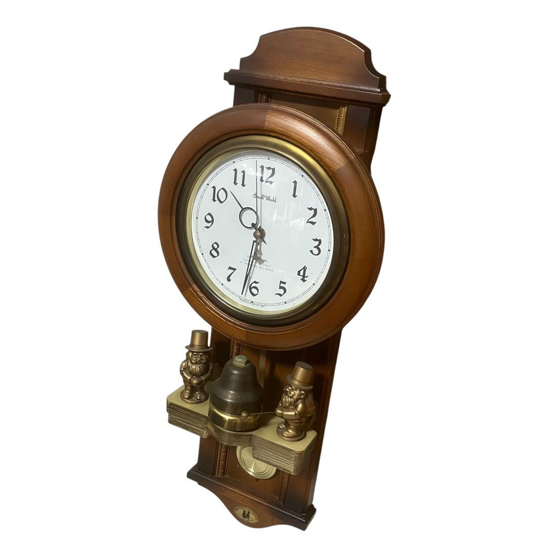 希少　動作品　リズム時計　スモールワールド 　掛け時計