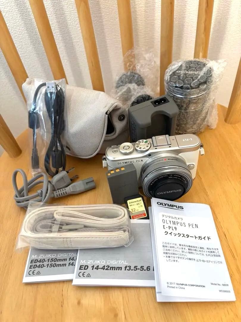 【美品】オリンパス OLYMPUS PEN E-PL9 ホワイト レンズキット