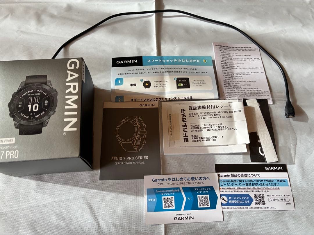 【値下げ】GARMIN FENIX 7 PRO 腕時計　ブラック　ガーミン