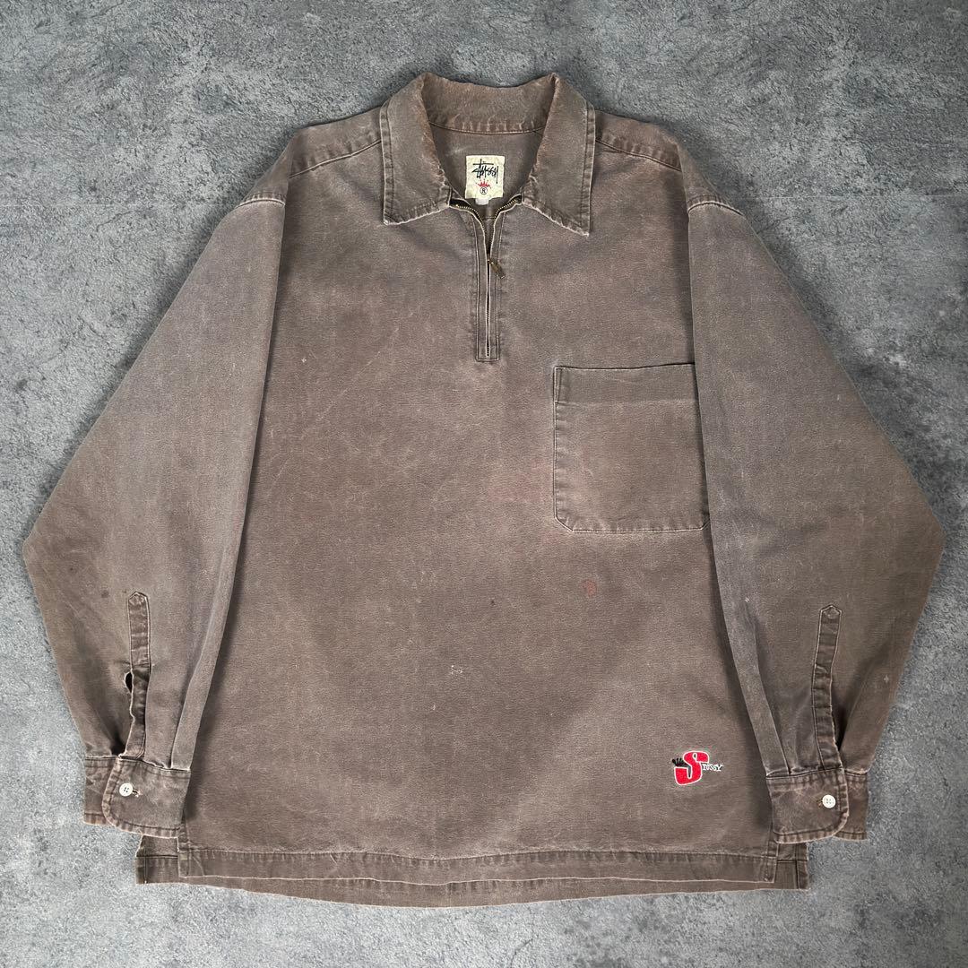old stussy 90s 白タグ kingsize シャツ ステューシー