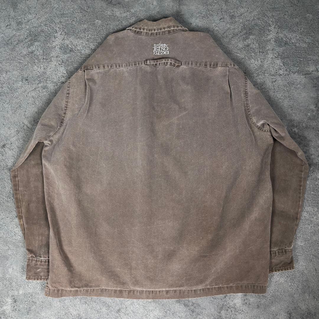 old stussy 90s 白タグ kingsize シャツ ステューシー